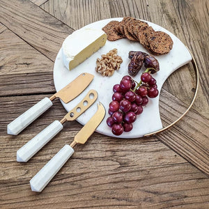 Marbled Cheese Knife Set