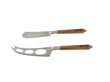 Load image into Gallery viewer, Acacia Handled Cheese Knife Set
