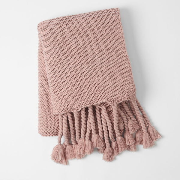 Dusty Pink Throw